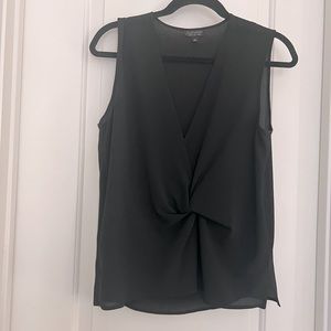 Topshop black vneck tank